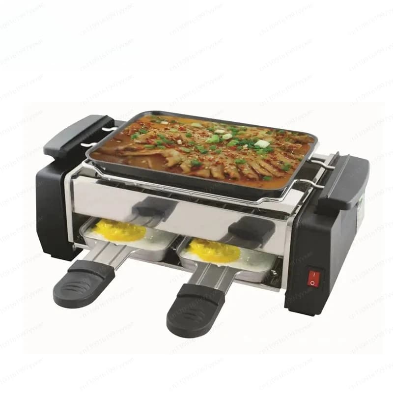 Mini electric pan, non-stick pan, grill without smoke