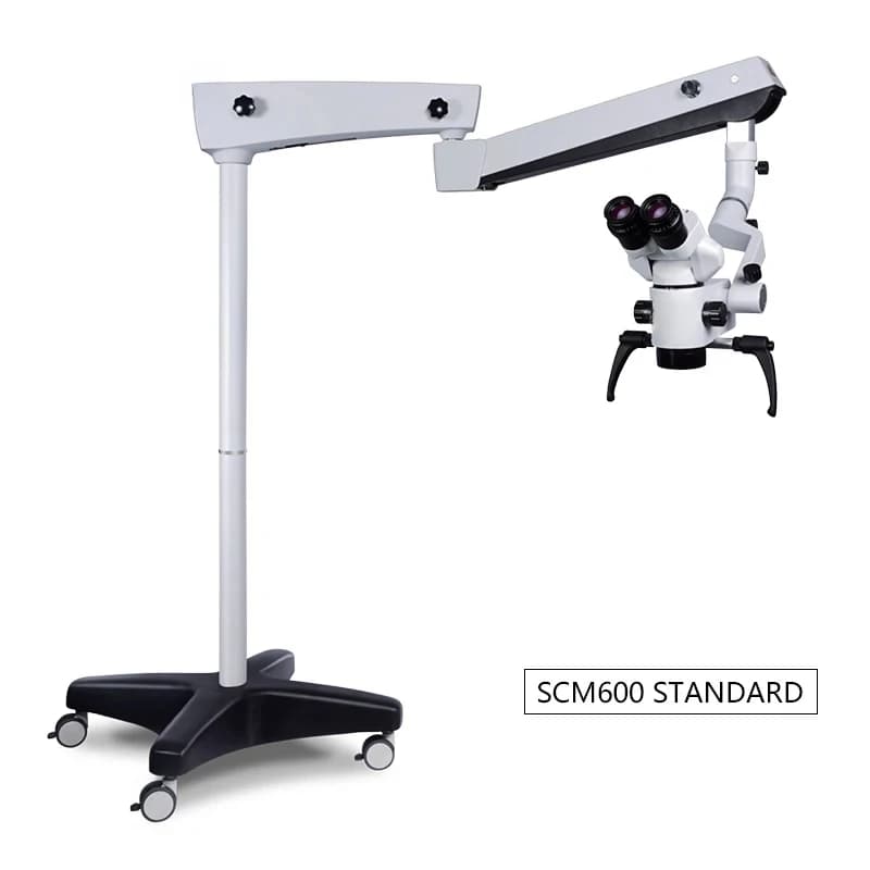 Microscopio Dentale SCM600 per Chirurgia di Precisione, Strumento Chirurgico con Fotocamera per Professionisti Medici