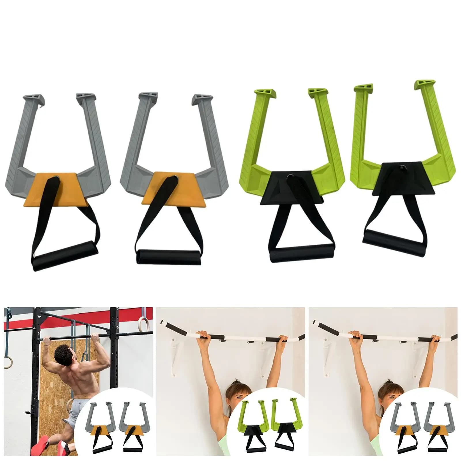 2x Portable Traction Bar Portable Gym equipment for home training indoor hotel attack accessory Double handle multifunctional