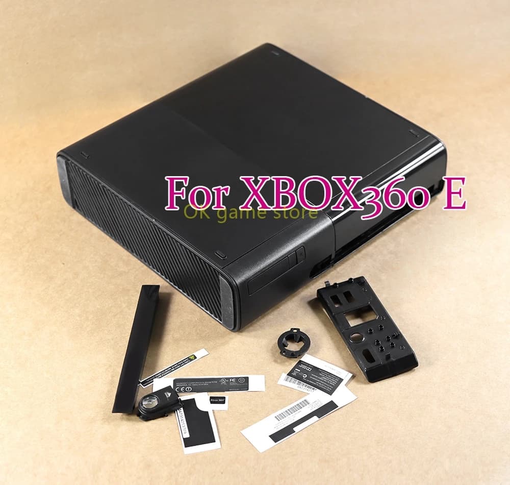 Set completo di ricambio, scocca nera per console XBOX360 E, accessori per Xbox 360 E.