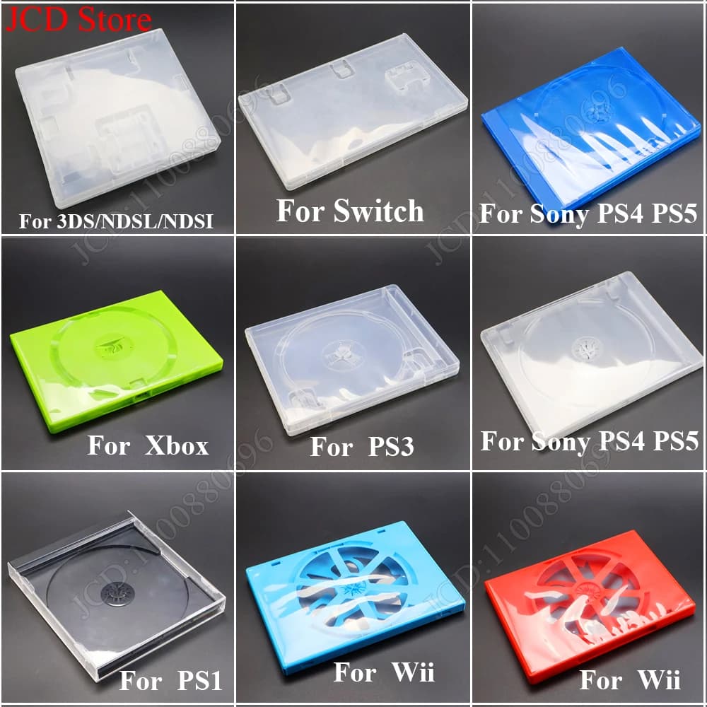 Scatola protettiva per archiviazione dischi CD DVD per PS3 PS4 PS5 Switch PS1 Wii Xbox 3DS NDSL NDSI Custodia per disco di gioco CD