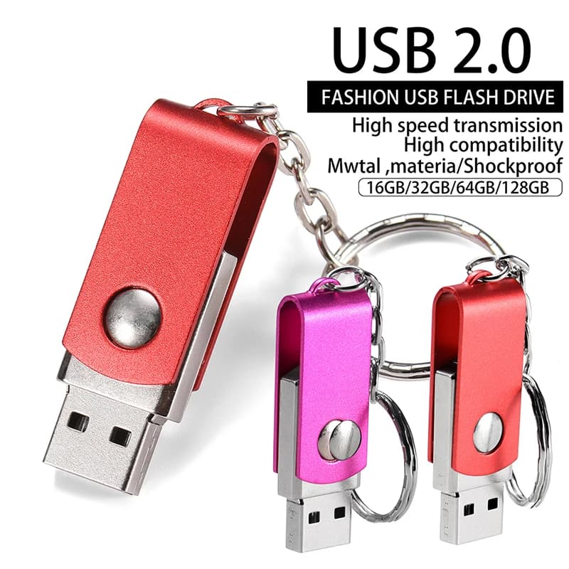 Nuovo Modello Mini Chiavetta USB in Metallo, Pen Drive 4GB 8GB 16GB 64GB 32GB 128GB, Memoria Flash