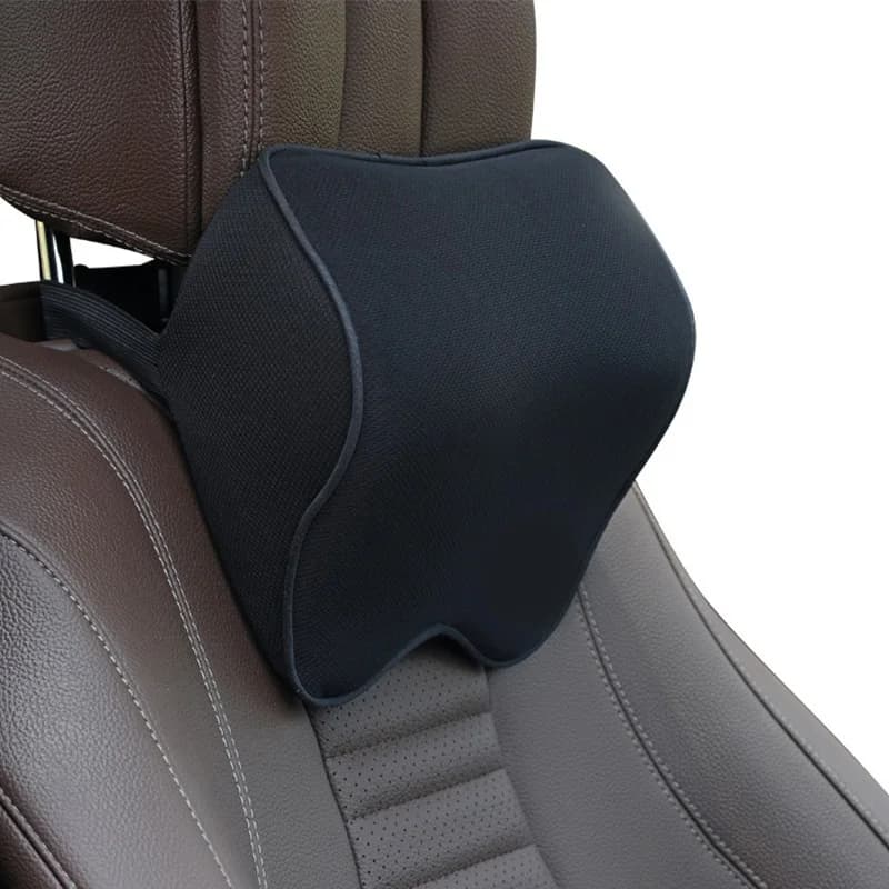 Memory Foam Cuscino per il collo dell'auto Seggiolino auto Poggiatesta Protezione dello schienale Cuscino di supporto per la testa confortevole lombare
