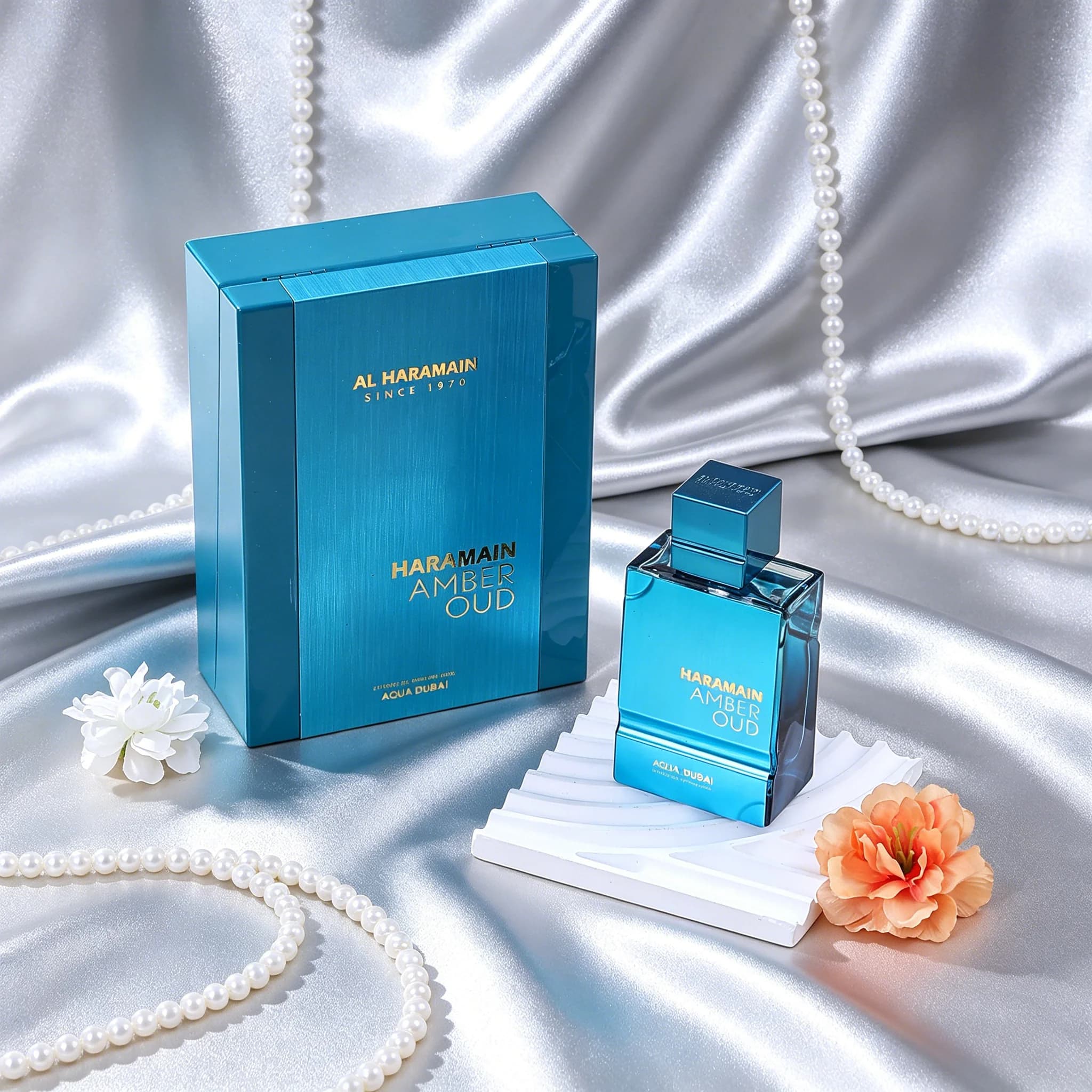 Al Haramain Amber Oud Aqua Dubai Unisex Eau De Cologne a Lunga Durata 60ML - Profumo Fragranza