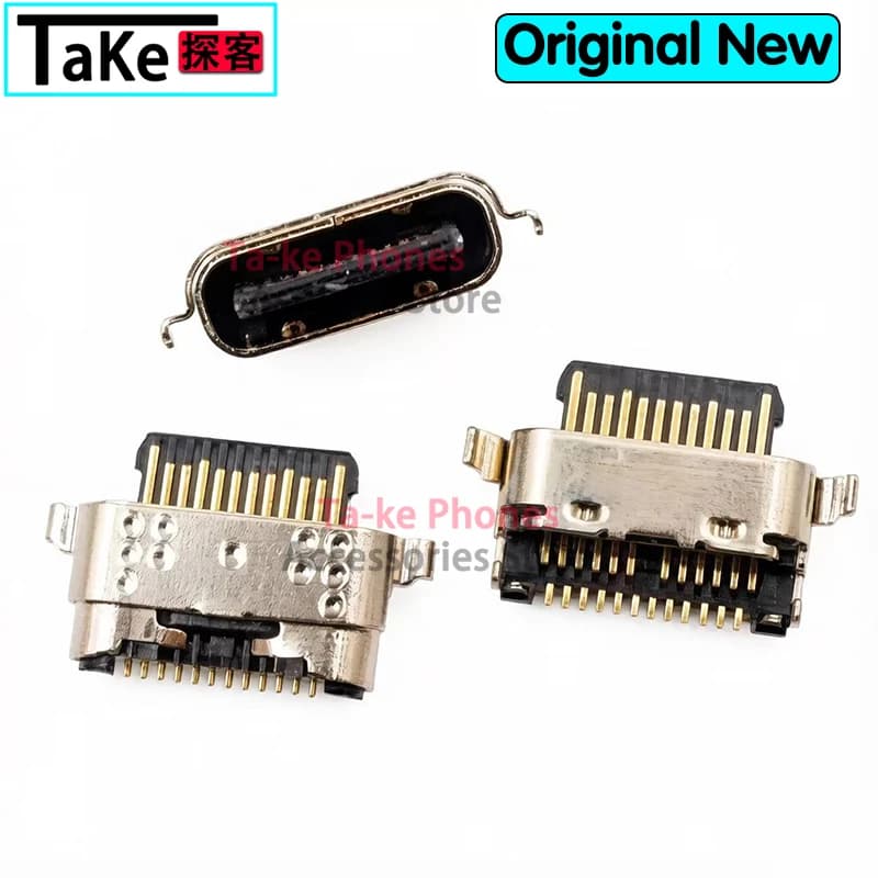 100-500Pcs For Motorola Moto One Action Vision P40 XT2013 G7 Play A11 P50 XT1970 USB Charger Charging Dock Port Connector Plug
