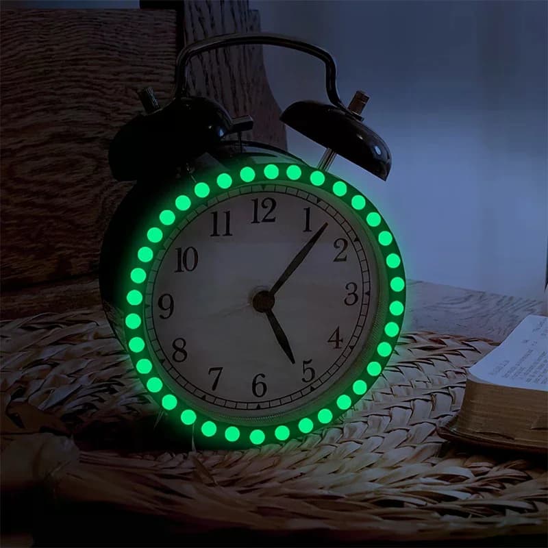 Adesivi Luminosi a Punti Rimovibili, Decorazioni Fluorescenti per Soffitto e Pareti, Adesivi per Interruttori e Sveglie Fai-da-Te