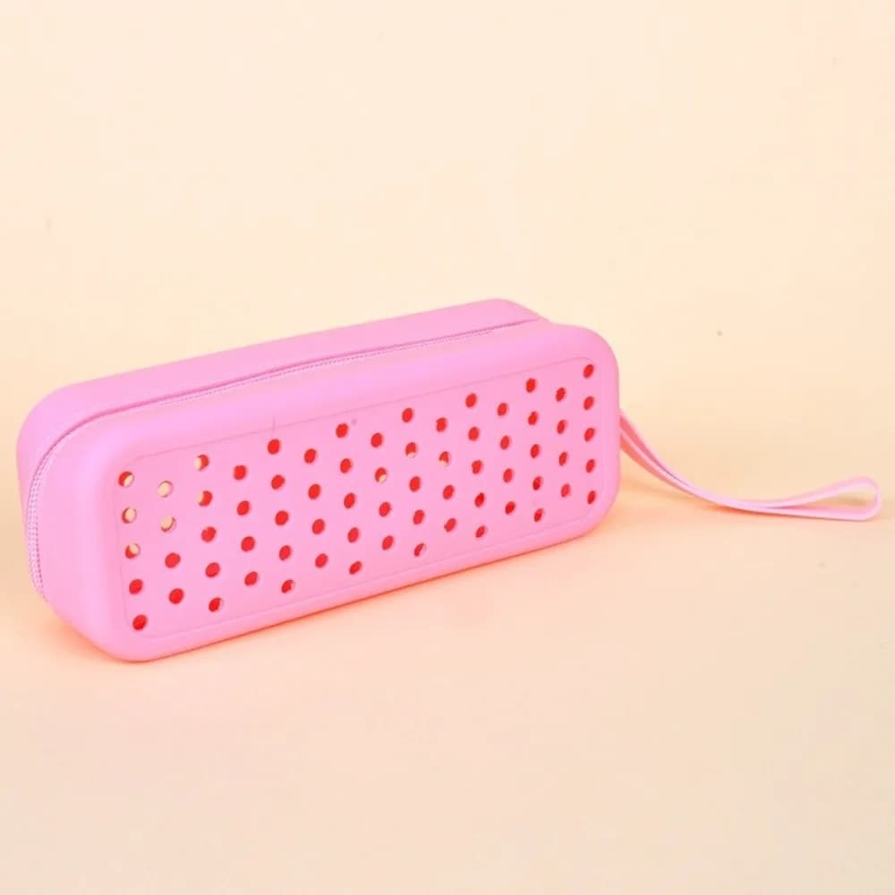 Silicone Portable Case for Swimming Eyelets, Perforated Breathable Bag for Eyewear, Eyewear Resistant Box, Ideal for Travel