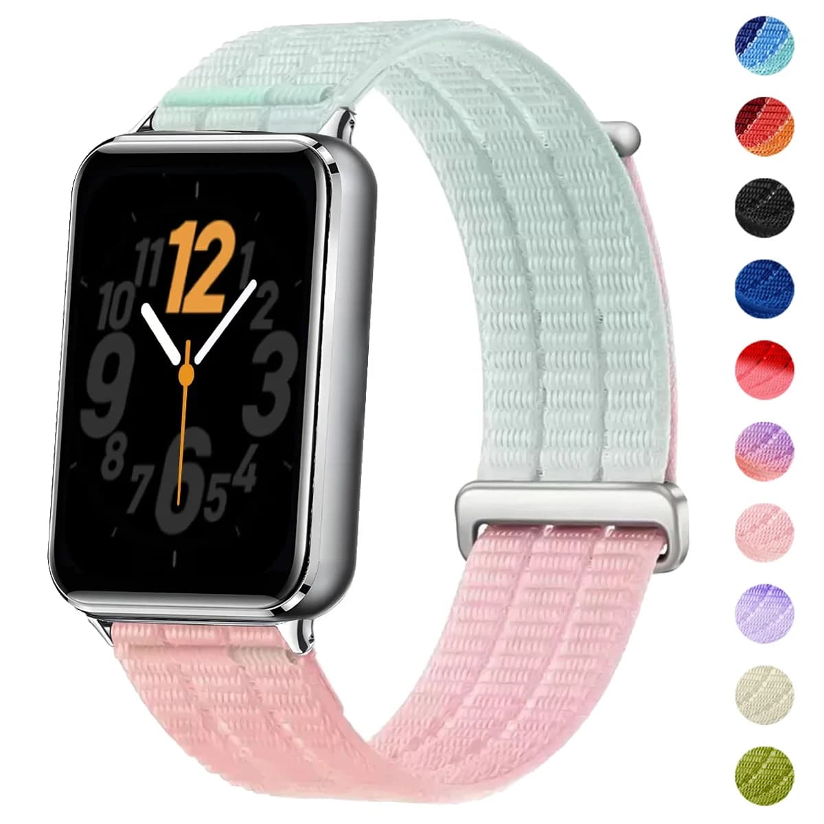 Nylon Loop band for Xiaomi Mi band 10 Pro 9 Pro 8 Pro Breathable Braided Wristband bracelet For Redmi Watch 6 5 4 strap correa