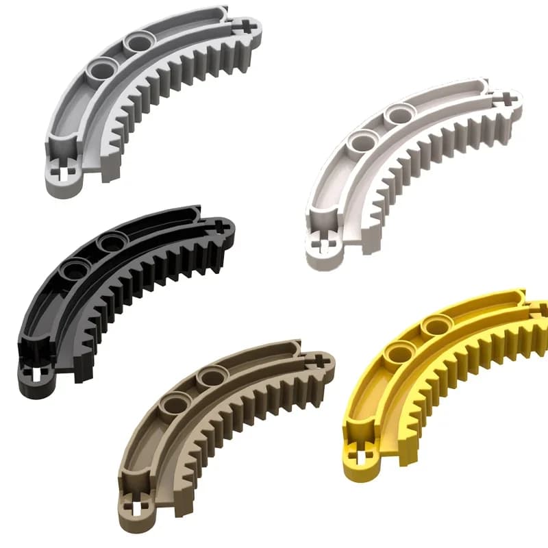 Cremagliera 6x6 MOC Tecnologia Building Blocks Parti Anello Ingranaggio Striscia Curva Assemblare Mattoni FAI DA TE Accessorio Modificato 78442 Pars Giocattoli