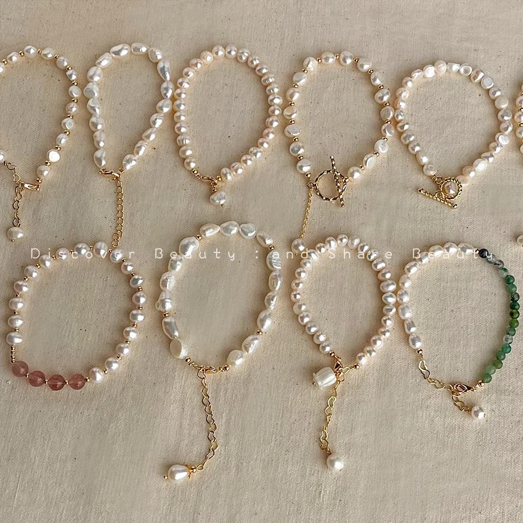 Pearl Bracelet for Women French Niche High-end Bracelet Retro Elegant Temperament Bestie Hand Jewelry