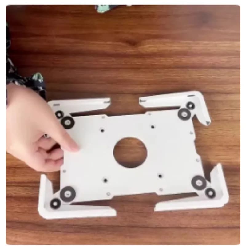 Wall Mount Adjustable Tablet Enclosure Holder, Wall Hanging or Desktop Stand Bracket for iPad Samsung