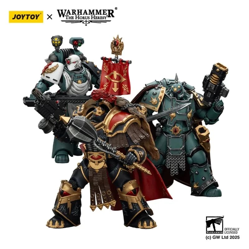 Disponibile JOYTOY Warhammer40K 1/18 Action Figure Sons Of Horus Legion Cataphractii Praetor Champion Apothecary Figures Giocattoli
