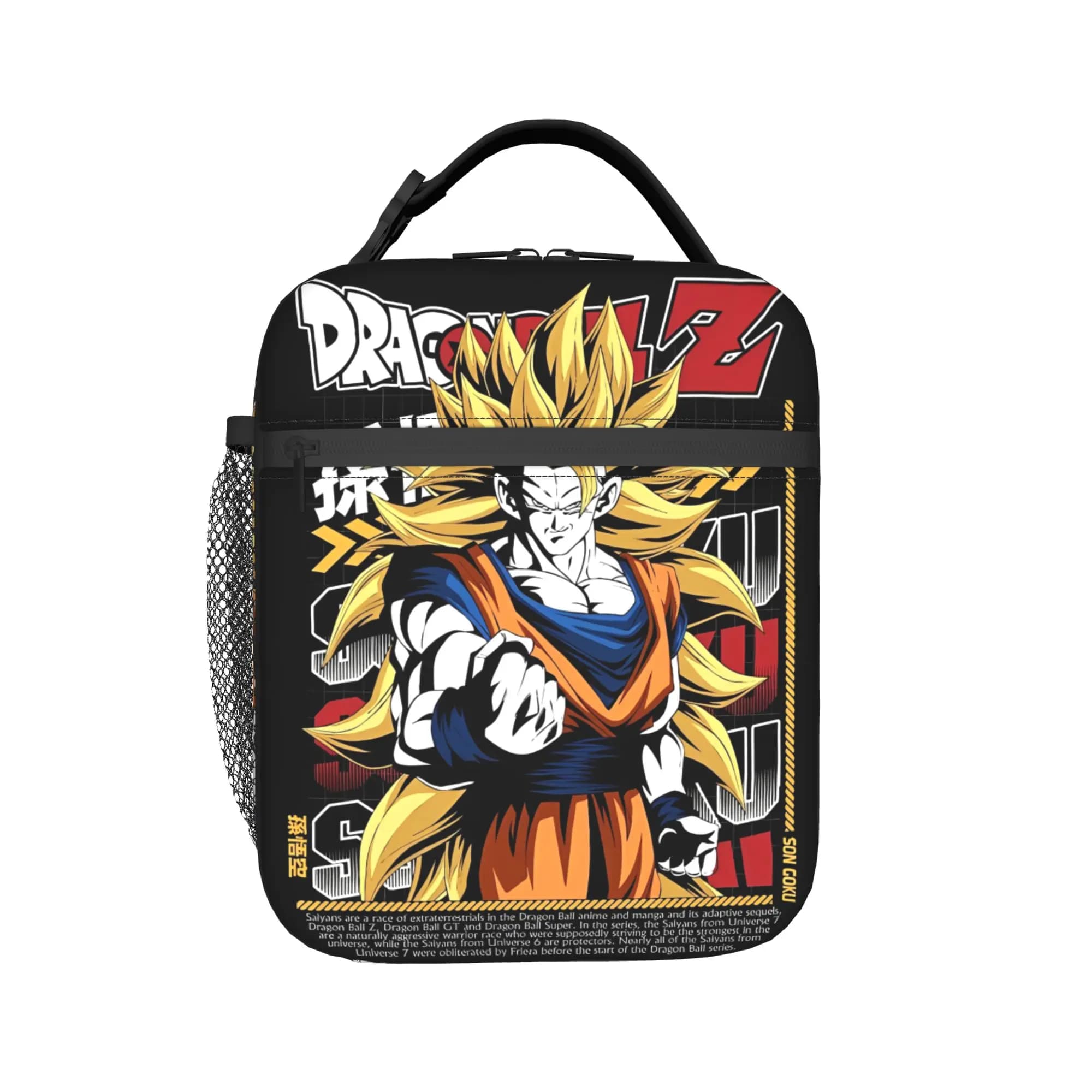 D-Dragon-Ball-L DragonBalls Borsa termica per il pranzo per uomo e donna, borse per contenitori per alimenti, scatole termiche riutilizzabili per il viaggio