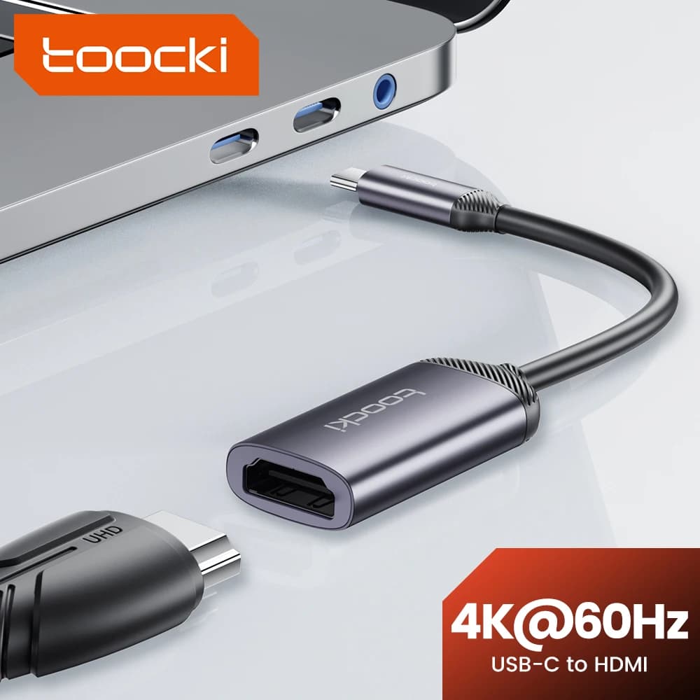 Cavo Toocki da USB C a HDMI 4K 60Hz, cavo compatibile con HDMI di tipo C per iPhone 15, Samsung S23, MacBook Pro, Air, iPad, adattatore HDMI
