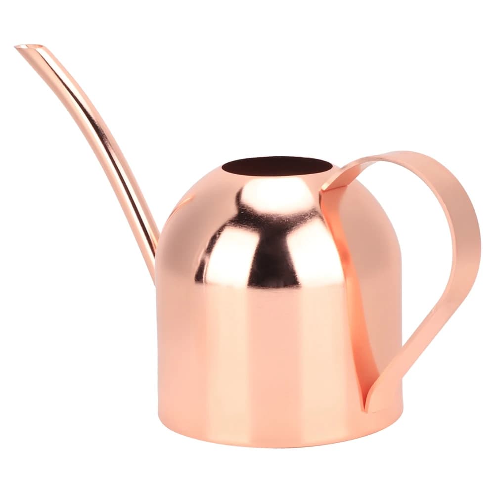 500ml Plant Watering Can Stainless Steel Semi Open Top Design Long Mouth Sprinkling Pot for Home Garden Plants Flowers Watering