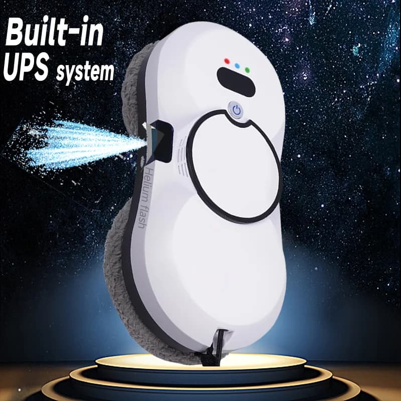 DIVEDEER Robot for cleaning windows Robot for intelligent cleaning with water spray Engine without brushes Robot for cleaning windows with spray for washing of glasses