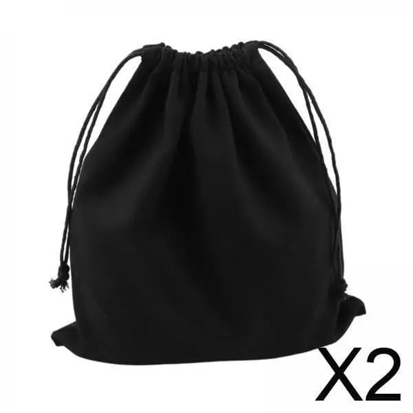 Durable canvas bags with coulisse with reinforced seams Multipurpose organizer bag for laundry and craft packaging