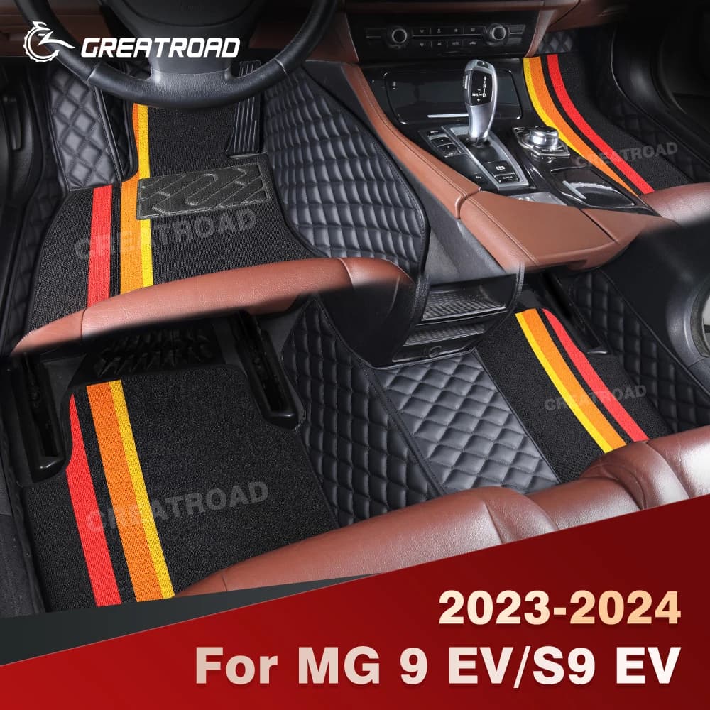 For MG 9 EV/S9 EV 2023-2024 Double Layer Car Mats Interior accessories for custom car mats