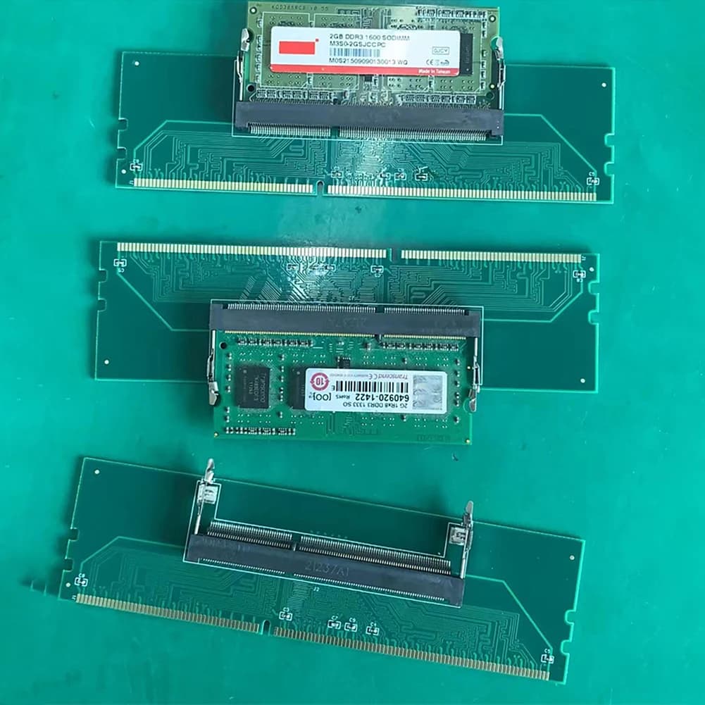 1-5PCS Laptop to Desktop Memory Adapter Card SO-DIMM To PC DIMM Card DDR3 DDR4 Memory RAM Connector Adapter Memory Stick