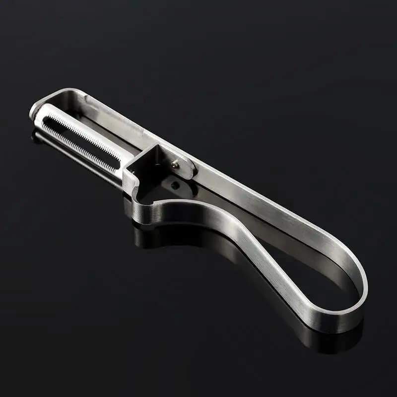 Sbucciatore manuale per frutta in acciaio inox Baige 70g, coltello multifunzione per frutta con denti affilati, utensili da cucina per cucinare e fare dolci