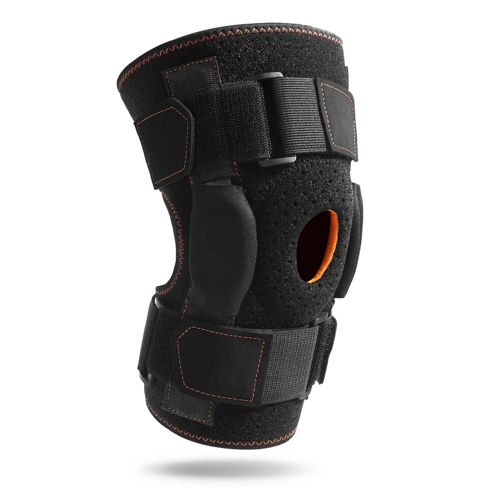 1 pz supporto per ginocchiera per artrite compressione sportiva ginocchiera per basket pallavolo danza gamba aperta rotula avvolgente ginocchiera