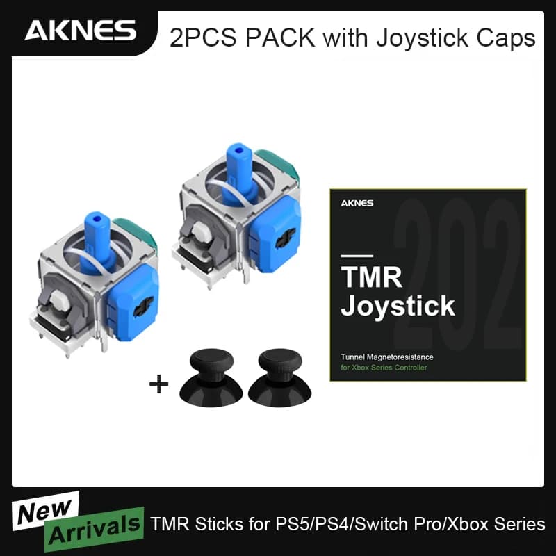 Joystick HALLPI × AKNES TMR per controller serie Xbox PS5 Riparazione bastoncini anti-drift per accessori di gioco Switch Pro PS4
