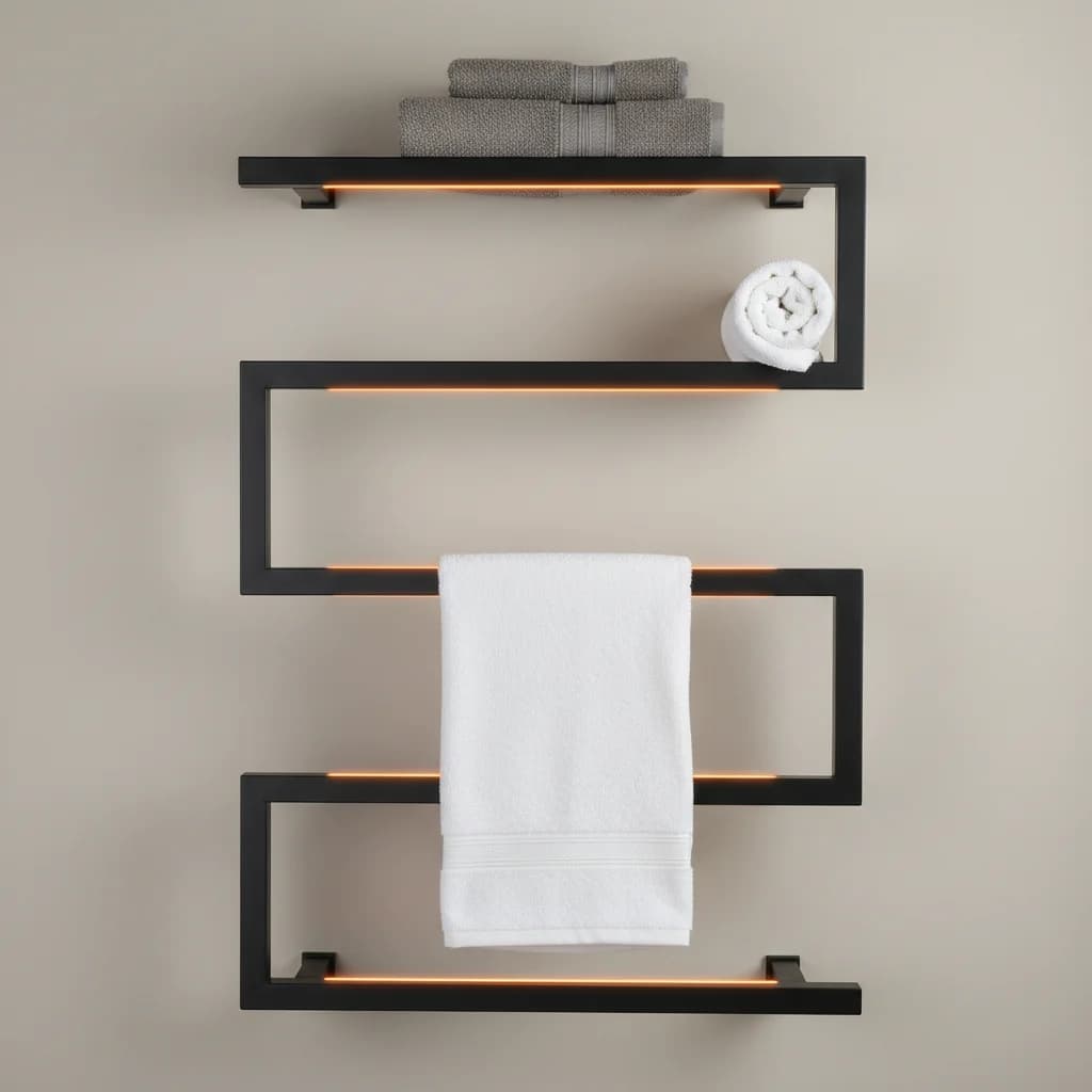 Scaldasalviette Elettrico a 5 Barre, Scaldasalviette da Parete per Bagno