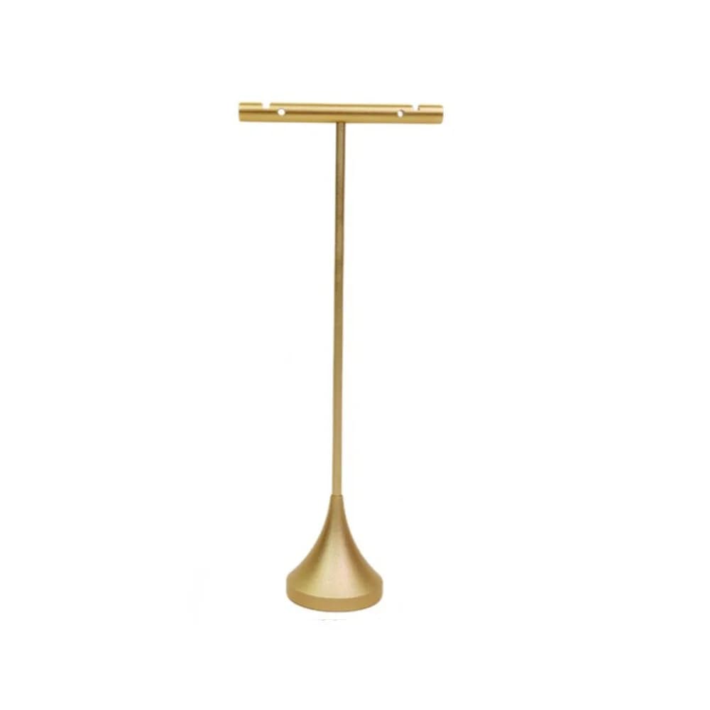 Espositore per Orecchini a T in Lega di Alluminio, Scaffale Decorativo per Gioielli Pendenti, Organizzatore per Anelli, Smontabile