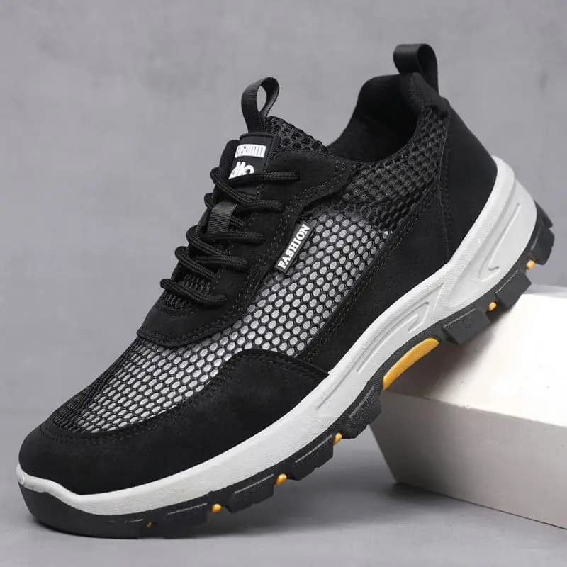 Scarpe sportive da uomo con sottopiede imbottito Tomaia in rete da corsa Scarpe larghe da passeggio traspiranti in promozione Sneaker casual da uomo a basso prezzo