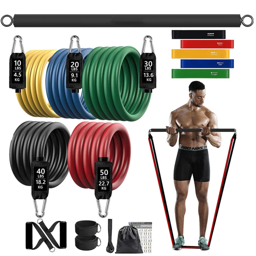 150lb Fitness Booty Resistance Elastic Band Training Exercise at Home Sports Gym Manubri Sling Set Expanding Equipment
