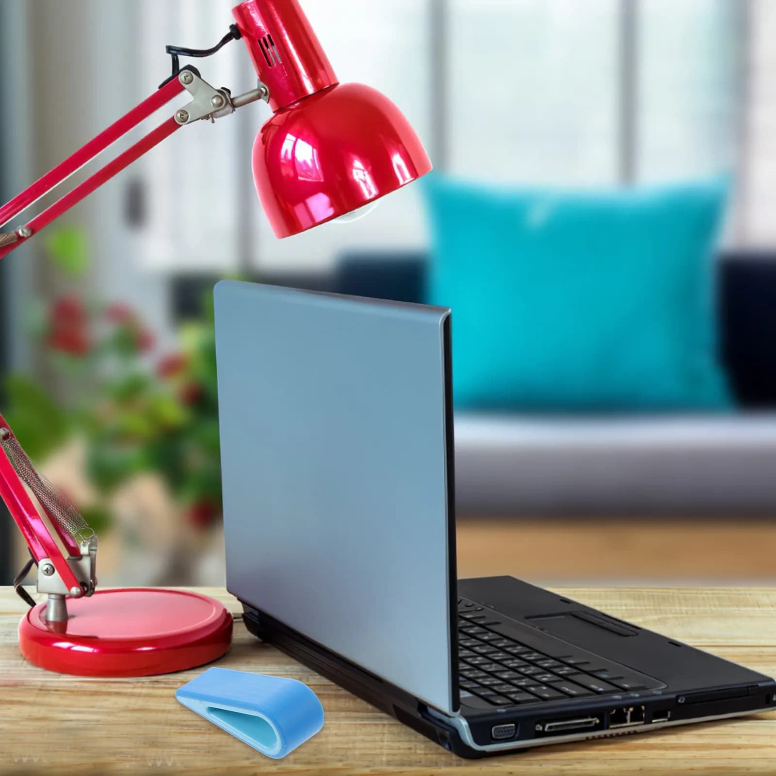 Supporto di Raffreddamento per Laptop Portatile, 2 Pezzi, Rialzo Verticale per Scrivania e Divano, Dissipazione del Calore per Computer Portatile, Angolo Ergonomico Regolabile
