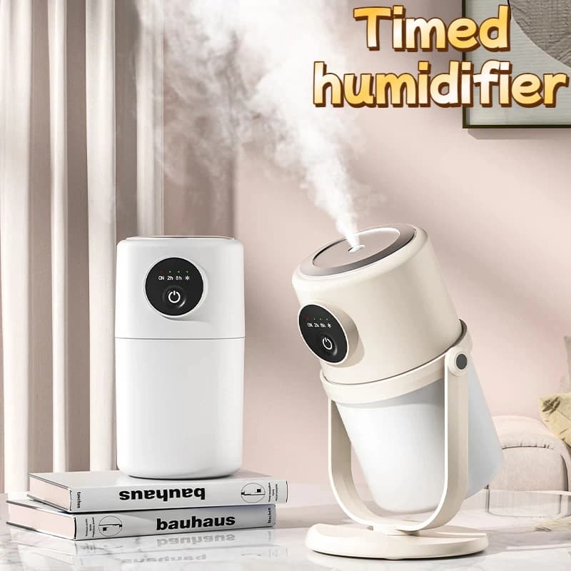 USB Mini Umidificatore Interruttore Temporizzazione Piccola Auto Atmosfera Luce Dual Mode Spray Umidificatore Scrivania di Casa Ufficio Dormitorio 2026 Nuovo