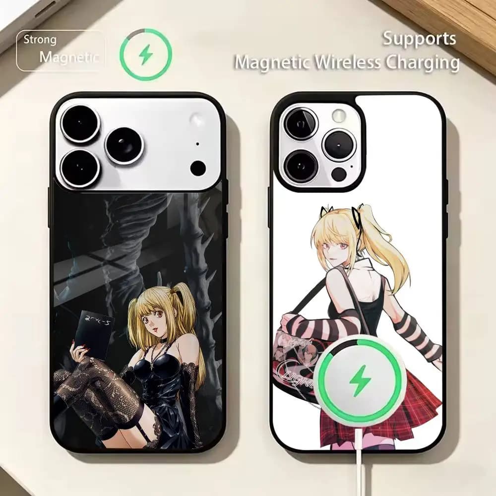 Anime Death Note Misa Amane-S Wireless charging phone case compatible with iPhone 17/16/15/14/13/12/11