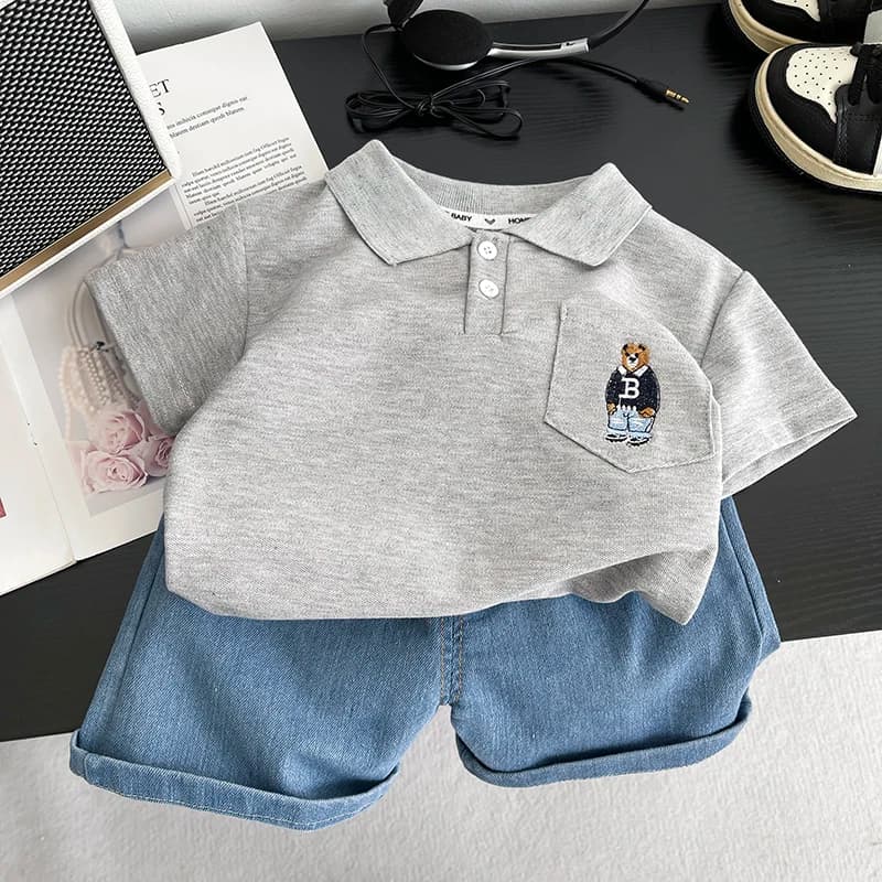 New Summer Baby Boys Clothes Suit Children Cartoon T-Shirt Shorts 2Pcs/Sets Infant Fashion Casual Costume Kids Tracksuits 1-5Y