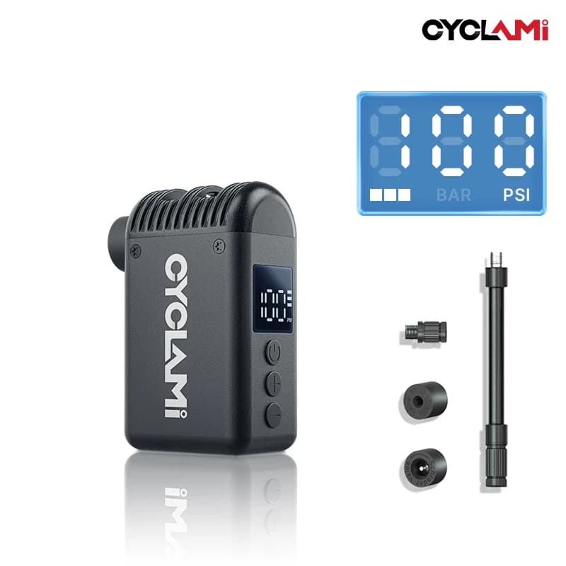NUOVO A2 Mini Pompa da bicicletta portatile Gonfiatore d'aria 100 PSI Display della pressione dei pneumatici per strada MTB Schrader Presta Pneumatici Accessori bici