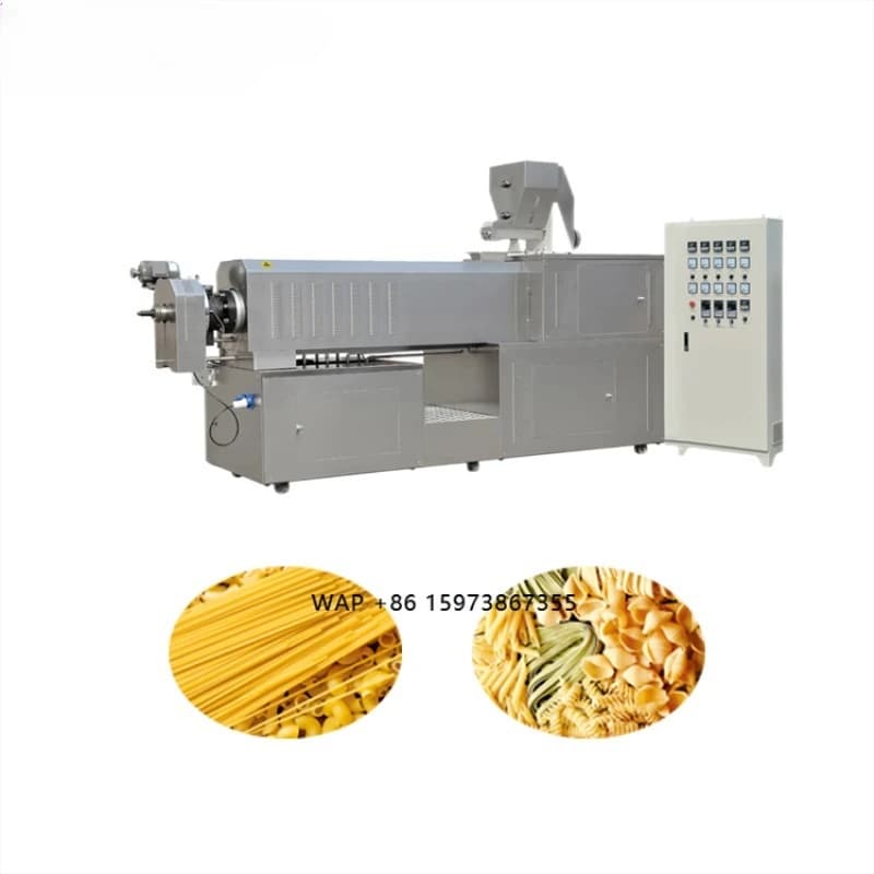 Estrusore Monovite per Maccheroni, Linea di Produzione Pasta, Essiccatore per Pasta 500kg/ora, Macchina Estrusore per Maccheroni da Farina