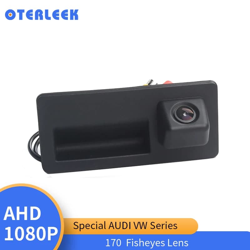 AHD 1920*1080 Pixel Maniglia per bagagliaio Fotocamera posteriore per AUDI A4 B8 S5 Q3 Q5 per Porsche 958 Cayenne 2013
