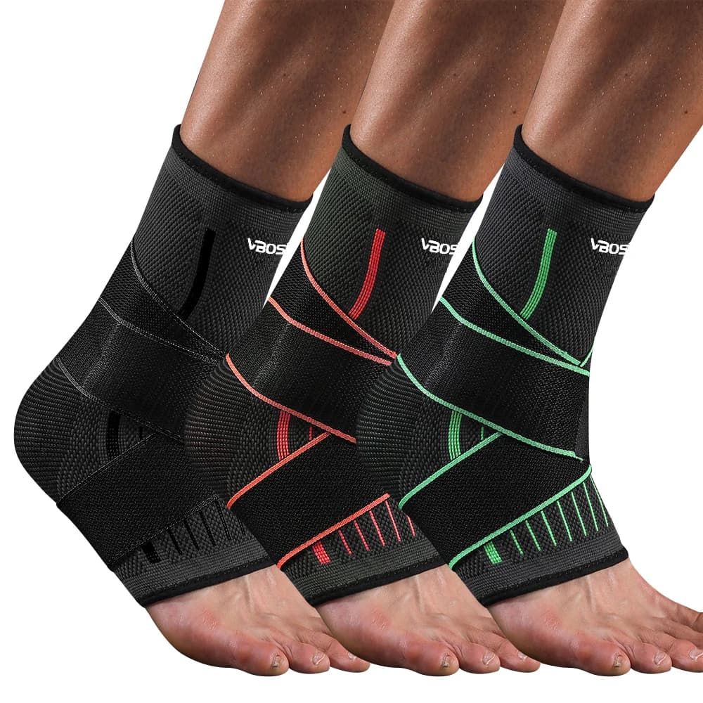 Supporto Regolabile a Compressione per Caviglia, Fascite Plantare, Tendinite di Achille e Corsa Sportiva
