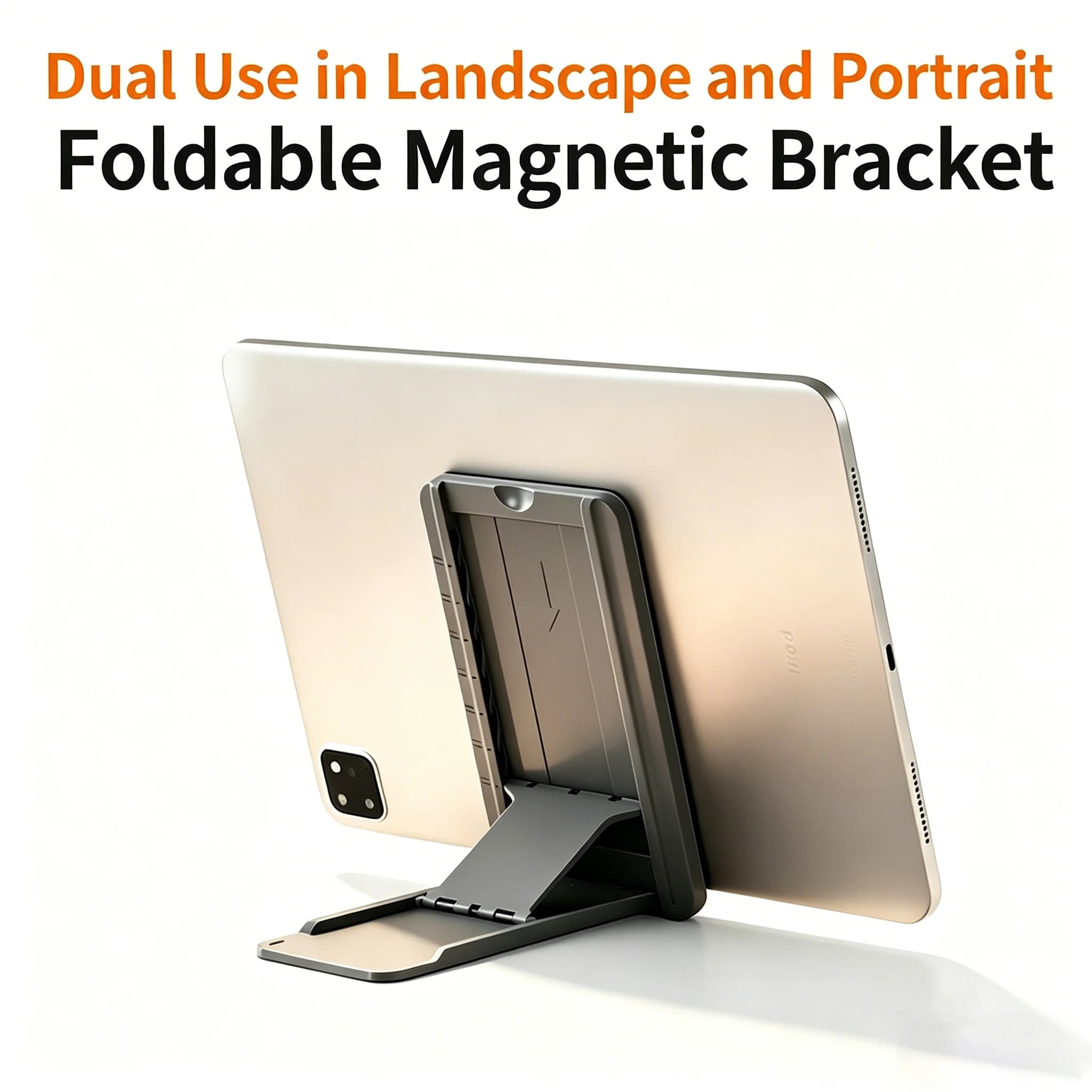 MagSafe Multi-Angle Foldable Tablet Stand - Adjustable Hands-Free Holder for iPad iPhone And Other Devices