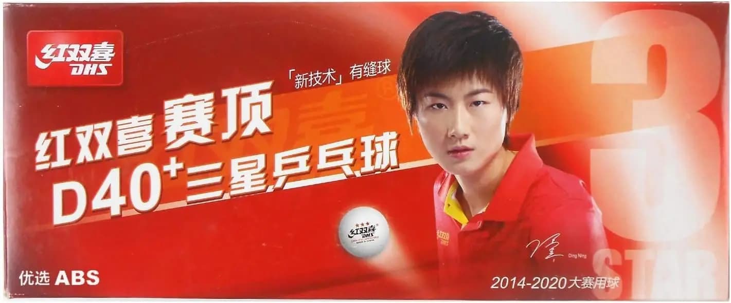 Palline da Ping Pong Approvate ITTF 3 Stelle, Materiale ABS Premium, 40mm con Cucitura, Confezione da 10 per Partite e Allenamento