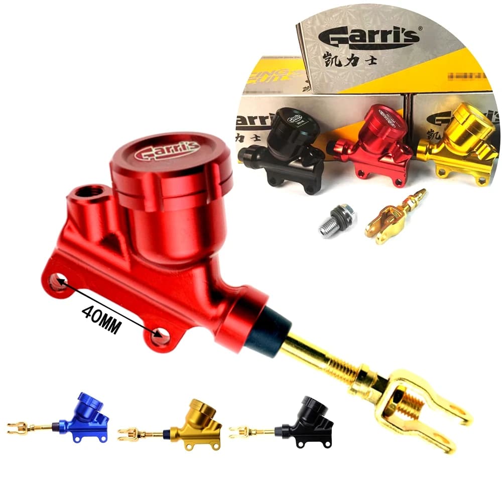 Pompa freno posteriore universale per moto passo 40mm Pompa pompa freno idraulico a pedale per accessori moto ATV Pit Dirt Bike