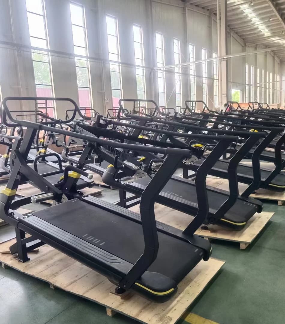 Attrezzatura da Palestra per Bodybuilding, Tapis Roulant Meccanico in Legno con Nastro in Nylon, Bestseller per Fitness