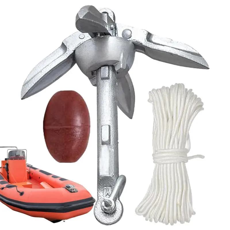Ancoraggio per canoa Ancoraggio per barche a sgancio rapido Accessori per barche pieghevoli riutilizzabili a sgancio rapido per dock per rafting per kayak sul lago