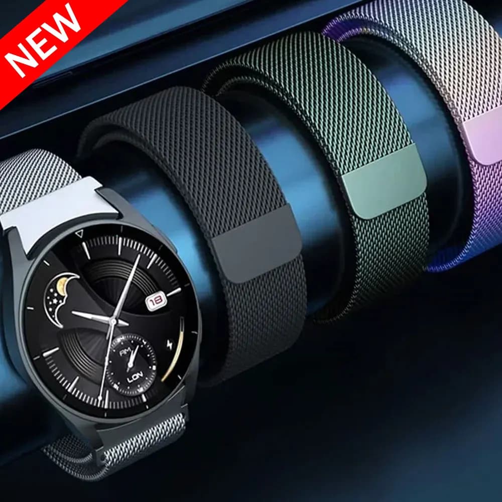 Cinturino senza spazi vuoti per Samsung Galaxy Watch 6/4/5/5 pro 44mm 40mm 20mm Bracciale ad anello milanese Galaxy Watch 4-6 cinturino classico 43mm 47mm