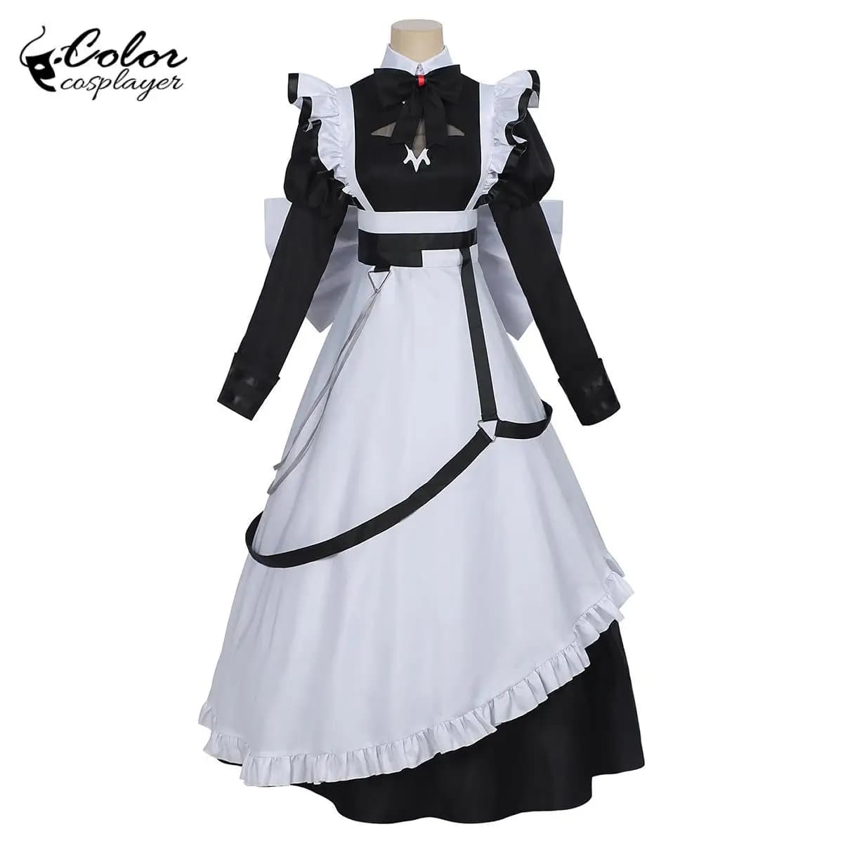 Costume da Cosplay Anime Ghost Maid, Abito da Donna per Comic Con, Vestito a Maniche Lunghe, Abito da Carnevale, Costume per Spettacoli Teatrali per Adulti