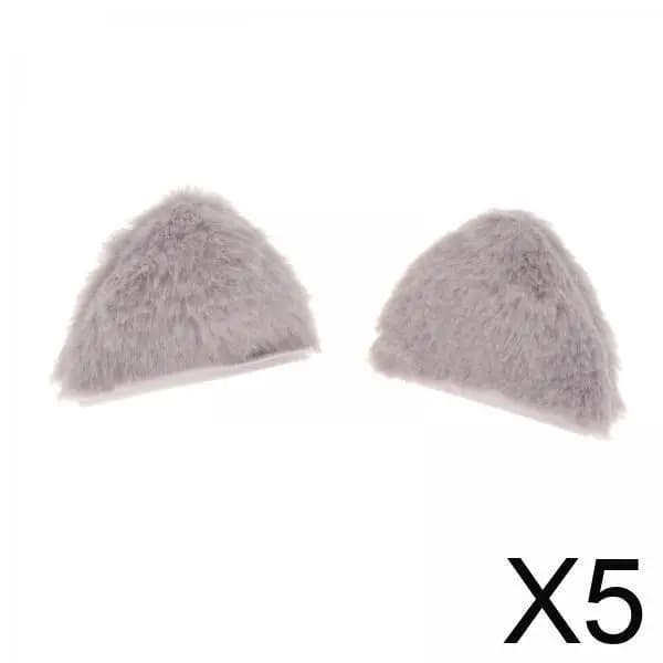 Accessories for helmet: Animal Earrings in Plush, Creative Decorations for Motorcycle Modular Helmet, Electric Bike, Skating