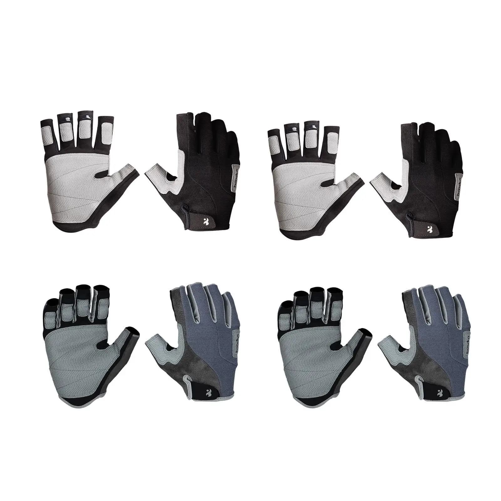 Breathable Half Finger Fitness Gloves Anti Slip Training Cycling Gloves Spandex for Hiking Mountain Climb and Rowing