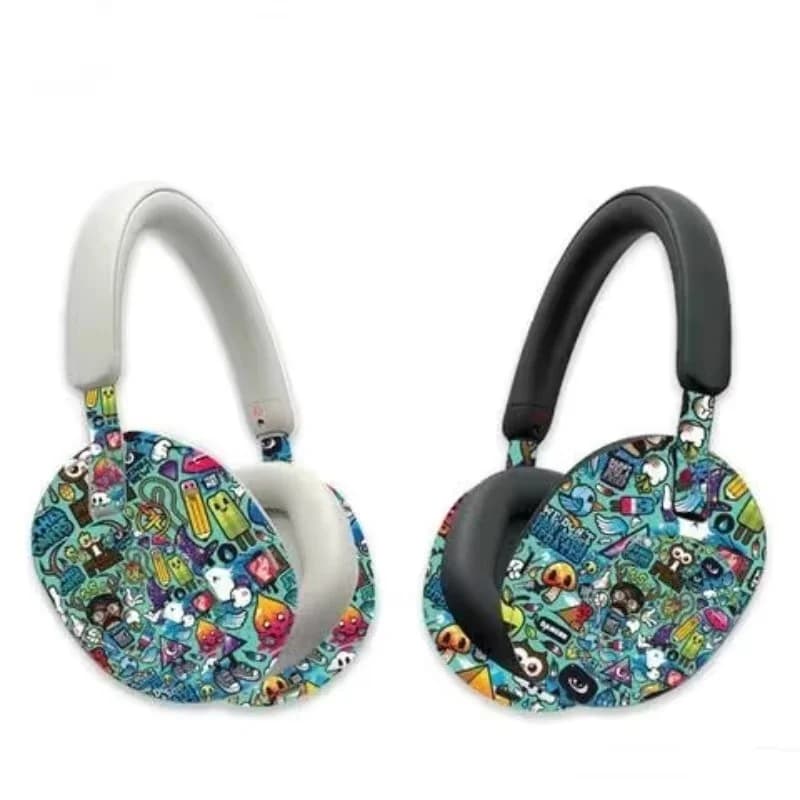 Wall decal 3M Skin colored for Sony WH 1000 xm5 Headset Wrap Cover Universal Vinyl Decal Skin WH 1000XM5 Wireless Headphones