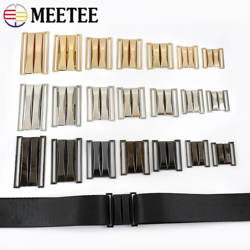 2/5 pezzi 30-70mm fibbie in metallo per cappotto pulsante decorativo cinturino chiusura piumino pantaloni gancio di regolazione accessori per cucire fai da te