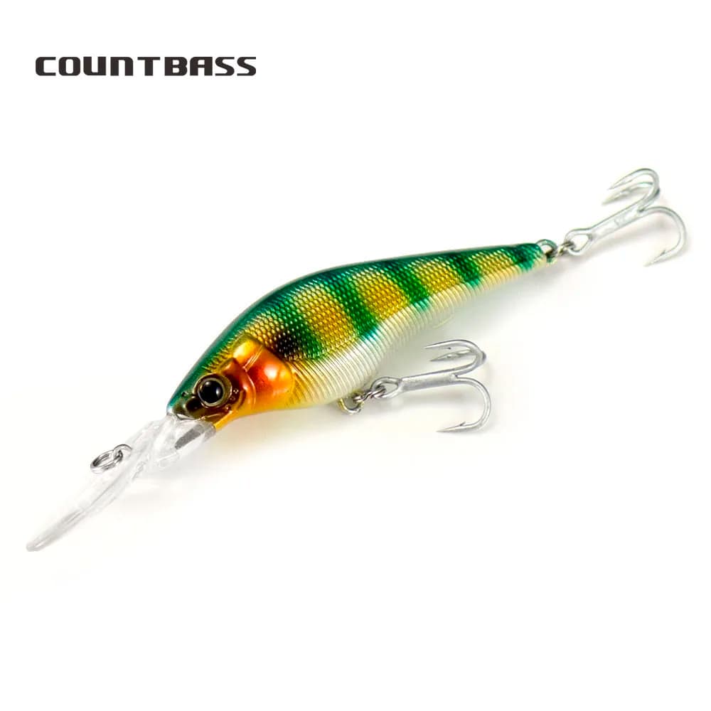 Countbass Crankbaits 60mm 2-23/64" 7g 1/4 oz., Esca galleggiante in plastica Shad, Esche rigide Wobbler Esche da pesca
